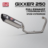 yoshimura R77 sport exhaust muffler for suzuki gixxer sf 250 v-strom250 sx gixxer250 full exhaust sy