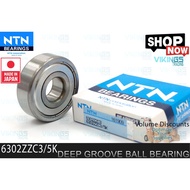 DIJAMIN NTN 6302ZZC3 6302 ZZC3 6302 ZZ C3 d-15.00mm x D-42.00mm x B-13.00mm NTN BEARING
