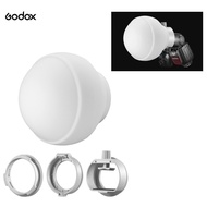 Godox ML-CD15 Silicone Diffuser Dome Kit &amp; 3 Adapters for Photography Light Flash Studio Photography Portrait Live Streaming
