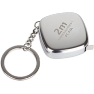 2m Mini Stainless Steel Tape Measure, Portable Keychain Waterproof Rustproof Pocket Measuring Tape【可