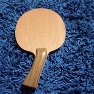 Carbon teak ping pong bat with bent handle ping pong racket table tennis bat