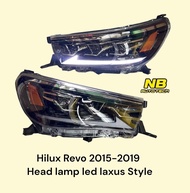 ไฟหน้า Hilux Revo 2015-2019 สไตล์ Laxus LED ไฟหน้าแต่ง Revo Headlamp led