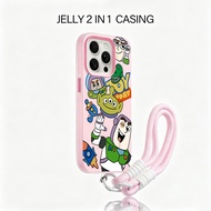 Cartoon Cute Toy Story Buzz Lightyear 2 In 1 Casing hp Oppo Reno 15F 15 Pro Max A6T Pro 5G A6X 14F A