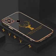 Promo SoftCase OPPO A15 / A15S Casing Luxury Elektro Plating Free Tali