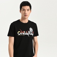 Oniarai/ghost Wash 2024 Pure Cotton logo Text Print Half-Sleeve Street Wear Men's Half-Sleeve T-Shirt