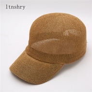 2021 New Straw Hat Woman Outdoor Casual Sun Hats Sunscreen Summer Baseball Cap adjustable Fashion Solid color Anti-UV cap