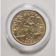 1987 Rm1 30th independence merdeka 1 ringgit coin AUNC
