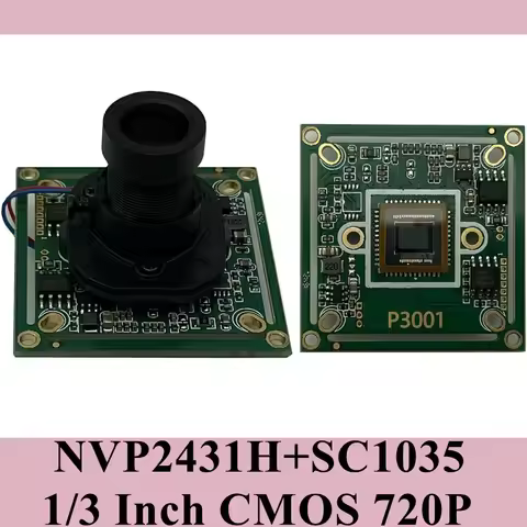 720P 1MP AHD-M Camera Module Board IRcut M12 Lens 1/3 Inch CMOS 1280*720 NVP2431H+SC1035 DC 12V CCTV
