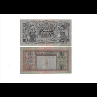 Uang kuno Indonesia 10 Gulden 1933-1939 Seri Wayang