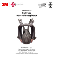 3M 6000 Series Reusable Full Facepiece Respirator/ 6700 6800 6900/ Full Face Respirator [Respirator 