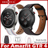 Leather สายนาฬิกา For Amazfit GTR 4 สาย นาฬิกา สมาร์ทวอทช์ สายนาฬิกาข้อมือสำหรับ for Amazfit GTR4 band smart watch band