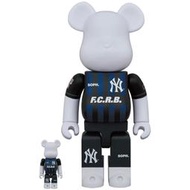 BE@RBRICK BEARBRICK 400%100% F.C.R.B. × MLB 洋基隊