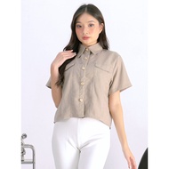 KEMEJA ADA - Janitra Women's Casual Short Sleeve Shirt 9F15