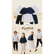 KEMEJA Kids Embassy FUMIKO Set | FUMIKO SET | KIDS EMBASSY GIRLS SKIRT SET | Kids Embassy - FUMIKO S