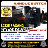 YAMAHA HANDLE SWITCH RIGHT HAND KANAN / LIGHT ON/OFF FOR LAGENDA-Z SRL115 LC135 (ALL MODEL) EGO SOLA