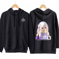 EMILIA infinite jumper hoodie jacket - RE:ZERO cotton fleece material