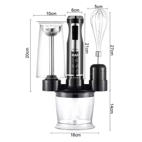 Immersion Hand ​blender Four-in-One Functionality 1600W Motor Power For Juicing, Meat Grinding, Egg 