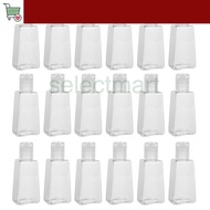 SM  30/60 ML Reusable Trapezoidal Plastic Hand Sanitizer Bottles/ Portable Transparent Gel Reffillab