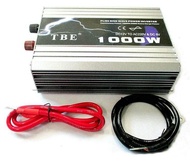 TBE inverter pure sine wave power inverter 1000W 12V เครื่องแปลงไฟ อินเวอร์เตอร์ / inverter tbe ชนิด pure sine wave ขนาด 1000 วัตต์ 12V เเปลงไฟจากเเบตเตอรี่รถยนต์เป็นไฟบ้าน