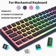 129 Keys Pudding Keycaps PBT Double Shot RGB Gaming Keyboard Keycaps For 61 68 84 87 96 98 100 104 1