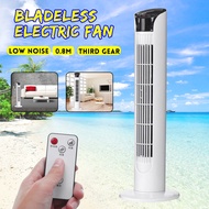 220V Electric Fan Air Cooling Tower Floor Bladeless Fan Remote Timer Conditioning Ventilator Air Con