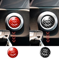 【Xiaofeitian อุปกรณ์ประดับยนต์】 ของตกแต่งปุ่มเริ่มต้นหยุดเครื่องยนต์คาร์บอนไฟเบอร์ปกสำหรับ BMW E36 E30 E39 E46 E60 E53 E70 G30 X5ซีรีส์5