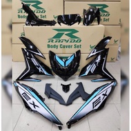 [READY STOCK] RAPIDO COVER SET Y15ZR V1/V2 EXCITER RC-150(38) BLUE (STICKER TANAM/AIRBRUSH)