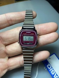 CASIO 卡西歐 小巧復古防水電子錶 (女錶) (哈韓) (紅) LA670WA-4