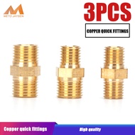 3pcs=1 Lot t PCP Copper Double End Male Plug Quick Coupler Connector M10x1 M8x1 Female Male Thread Air Socket Connection Fittings Nails Screws Fasterners