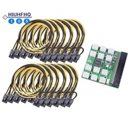 6Pin to 8Pin Btc Mining Power Cords Power Module Breakout Board for  750W 1200W Psu Server Power Conversion
