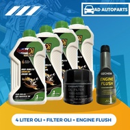 Daihatsu 0W-20 4 Liter Oil Change Package + Oil Filter + Engine Flus
