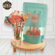 Lolipop Rainbow Permen Lolipop Pelangi Kualitas Premium - Ora Eat Labora