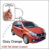 myvi ozzy orange 2d keychain 2014