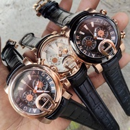 Aigner Jam Tangan Pria Aigner Bari A37500 Original Chrono Aktif Strap Leather