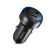 CHOETECH DUAL USB-C AND USB-A CAR CHARGER ( 1TYPE-A | 1TYPE-C | PD | PPS | QC 3.0 | 60W ) - BLACK