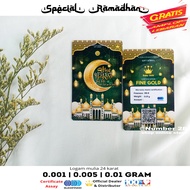 Logam mulia micro mini special edisi thr lebaran idul fitri  baby gold emas 24 karat 0.01g 0.005g