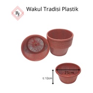 Wakul Tradisi Bulat / Bakul Hajatan / Wakul Telur / Wadah Nasi Plastik