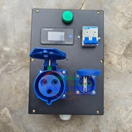 Single-phase 32A wall-mounted power outlet BOX | Optional CB anti-shock, automatic 2-pin 16A 3-pin 3