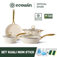 Ecowin Nonstick Ceramic Kuali Non Stick Pan Set Cookware Set Wok +  Saucepan + Frying pan + Soup pot