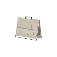 【KING JIM】SPOT TOOL STAND 桌上型可折疊雙面收納架 奶茶色