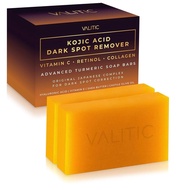 VALITICKojicAcidDarkSpotRemoverSoapBarswithVitaminC,Retinol,Collagen,Turmeric-OriginalJapaneseComple