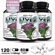 Liver Supplement Supports Healthy Liver Function Natural Detox Cleanse Capsules for Men and Women Supports Brain Health and Aids Digestive Enzymes