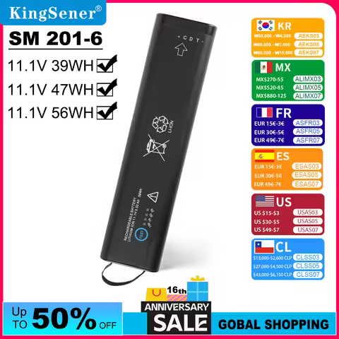 KingSener SM201-6 Replacement Li-ion Battery For DASH 3000 4000 5000 B20 B30 B40 B20I B30I B40I SM 2