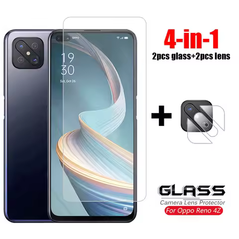 Glass on Reno 4Z Tempered Glass For Oppo Reno 5 Lite 5F 5K 5Z Reno2 Z 2Z 2F 3 4 SE Ace 2 HD Phone Sc