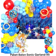 SONIC Balloon Package 95SP Sonic Birthday Decoration/