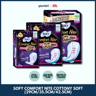 Sofy Comfort Nite Cottony Soft Sanitary Pad • 29cm / 35.5cm / 42.5cm • by XXL Store