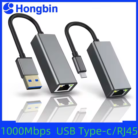 1000Mbps USB Ethernet Adapter USB 3.0 Network Card to USB RJ45 Lan for PC MacBook Win 10/11 Xiaomi E