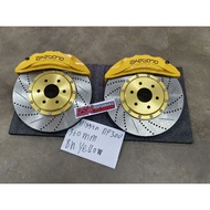 akebono 8n caliper brake 360mm 18 inci rim Nissan Navara NP300 & PRO4X 6X114pcd Ready stock