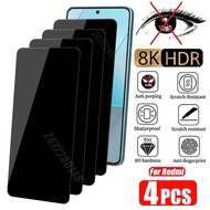 DGHTD 4PCS Anti-Spy Screen Protector 12 11 Pro 8 Plus 5G Privacy Tempered Glass For Redmi 10C 10 9 9A 9C Note 11S Smart Glasses
