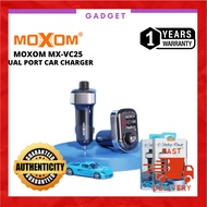 Moxom MX-VC25 / MX-VC28 Dual / 3 Ports Car Charger MP3 Player Wireless Bluetooth Digital Display 2 U